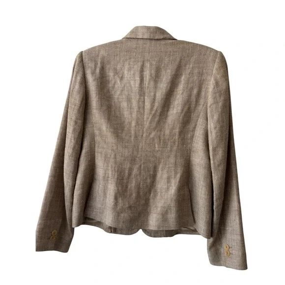 Elegant Beige Women's Blazer - Picture 5 of 11
